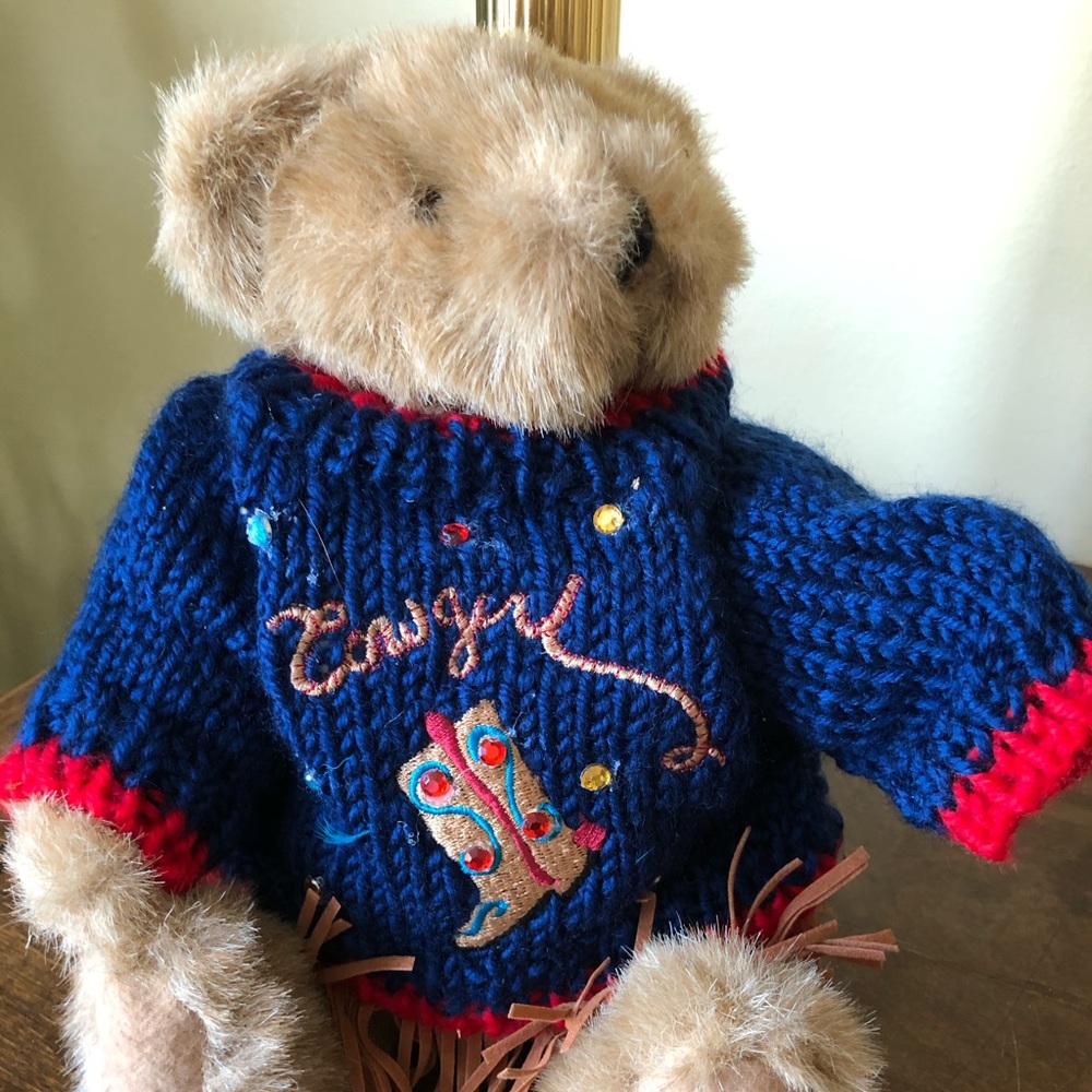Cute bear with sweater.